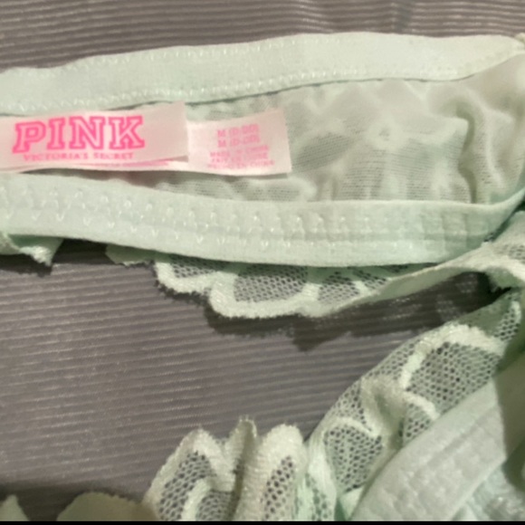 Victoria’s Secret PINK Mint Halter Lace Bralette - Picture 4 of 4